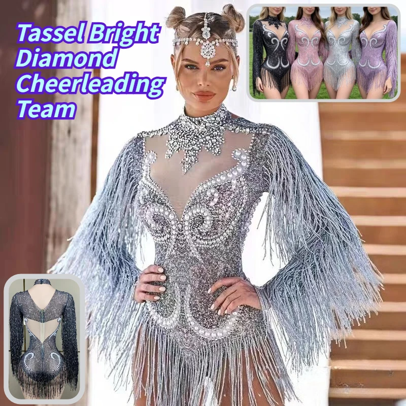 cheerleading-performance-costume-sexy-mesh-performance-skirt-stage-shiny-diamond-long-sleeved-team-sports-cheerleading-uniform