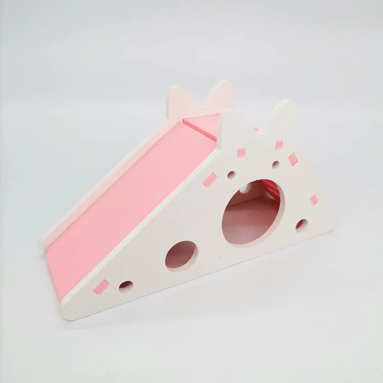 Funny Hamster Slide Toy Guinea Pig Assembled Slide Toys Chinchillas Hamster House Cage Breathable Hamster Accessories