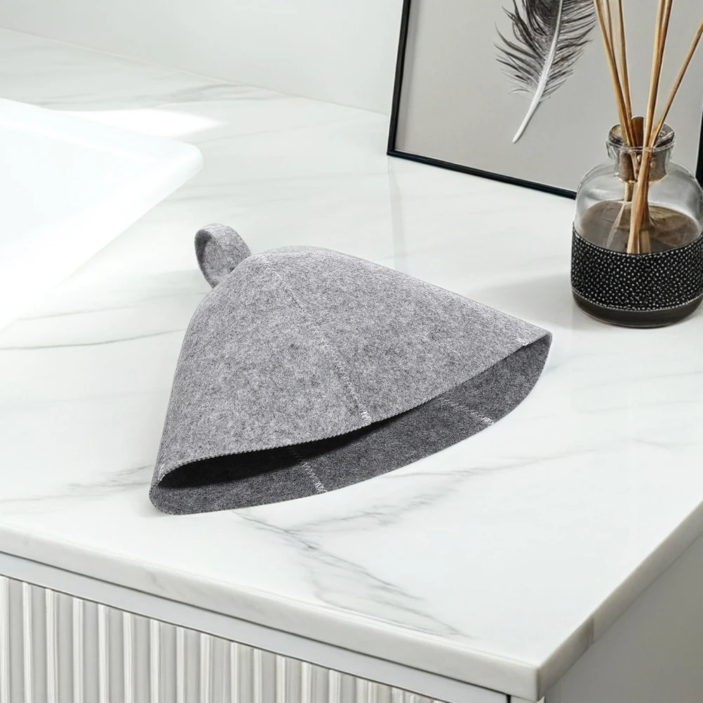 

Reusable 6Pcs Sauna Hat Set - Thickened Felt Steam Caps For Insulation And Enhanced Comfort In Home Saunas And Spas
