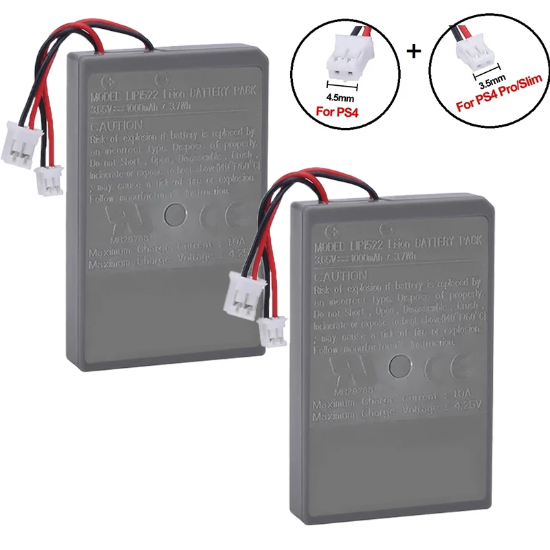 PURFIELD 1000mAh LIP1522 For Sony PS4/PS4pro Controller Battery Dualshock 4 CUH-ZCT1E CUH-ZCT1H CUH-ZCT1U CUH-ZCT2 CUH-ZCT2U