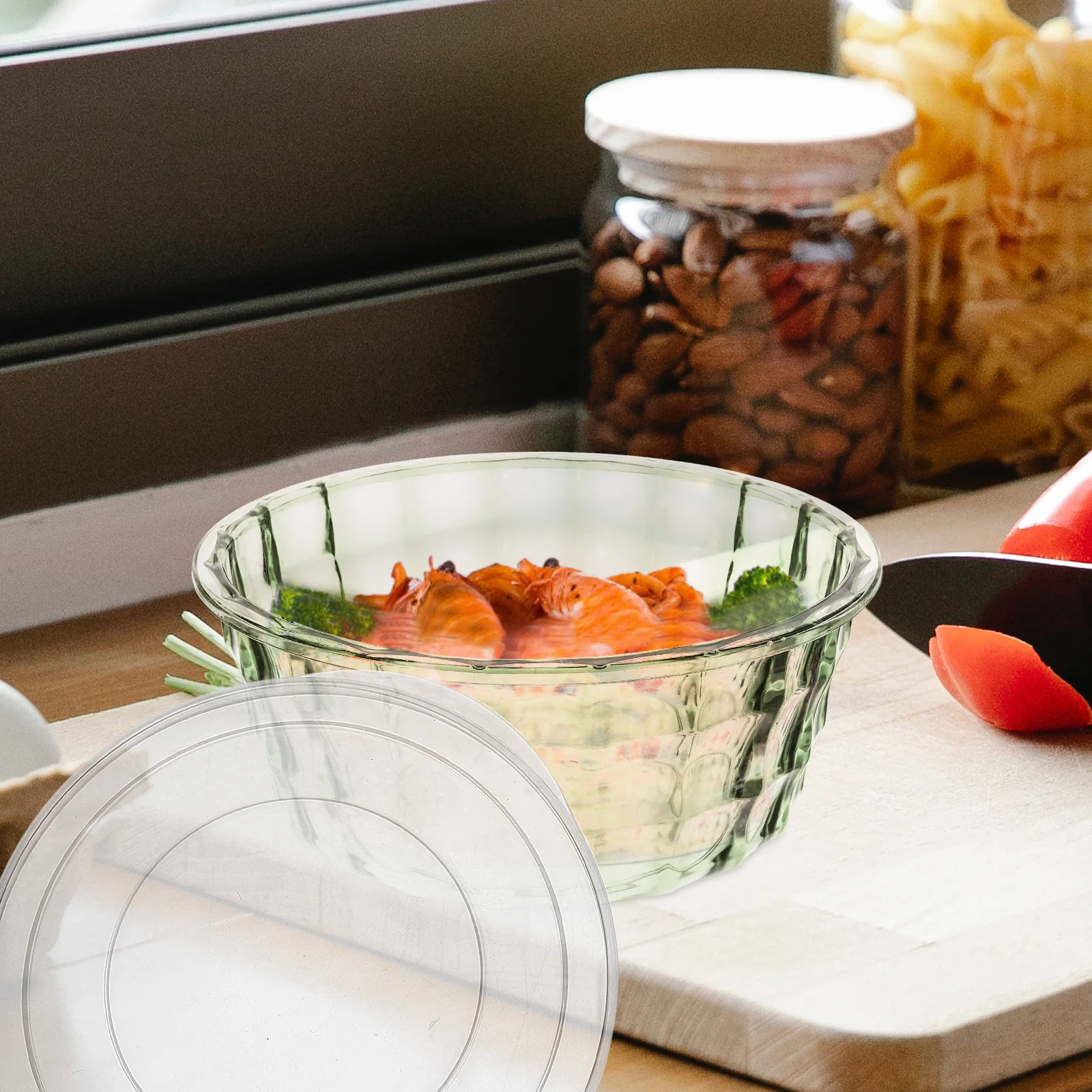 

3Pcs Preservation Box Set Transparent Sealing Storage Container for Fruit Vegetable Snack Organizer Lightweight Easy Clean