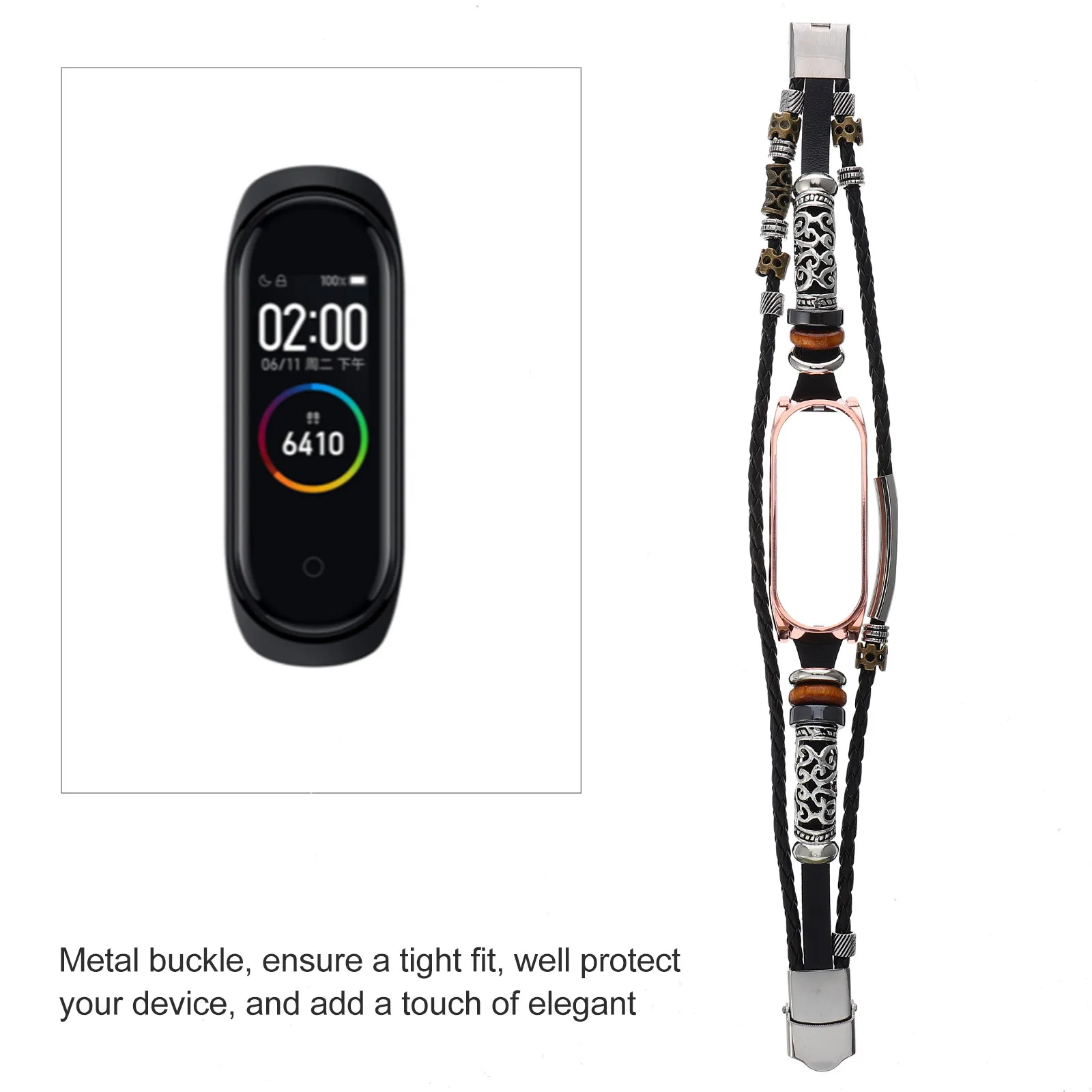 

Винтажный металлический ремешок-браслет для Xiaomi 5/5 NFC, регулируемый, из цинкового сплава, сменный, для самостоятельной замены