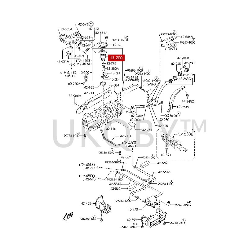 HB0018840M1 Suitable for Ma zd a 323 Fumeilai Water temperature sensor