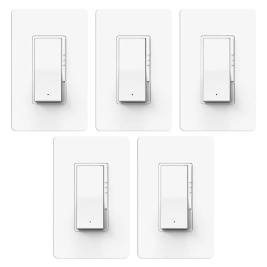 

Pack Slide Dimmer Light Switch Single Pole or 3-Way LED Dimmer Switch for 300W Dimmable LED/CFL Lights and 700W Incandescent/Ha