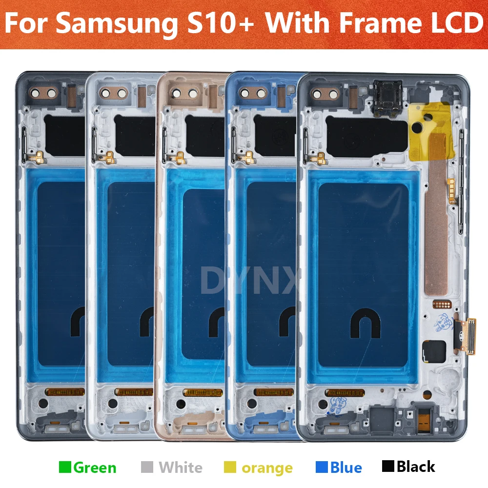 100% Tested S10 Plus LCD For Samsung S10+ G975F G975U G975W G975 LCD Display Touch Screen Digitizer Assembly Replacement