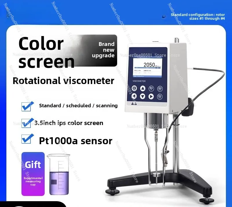 Digital Color Screen Viscometer NDJ-5S/8/9ST Rotating for Resin Ink Paint Glue Viscosity Tester