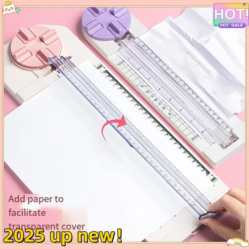 4-In-1 Paper Trimmer 12In Craft Paper Cutter For Multi-Function Scrapbooking Tool Blue