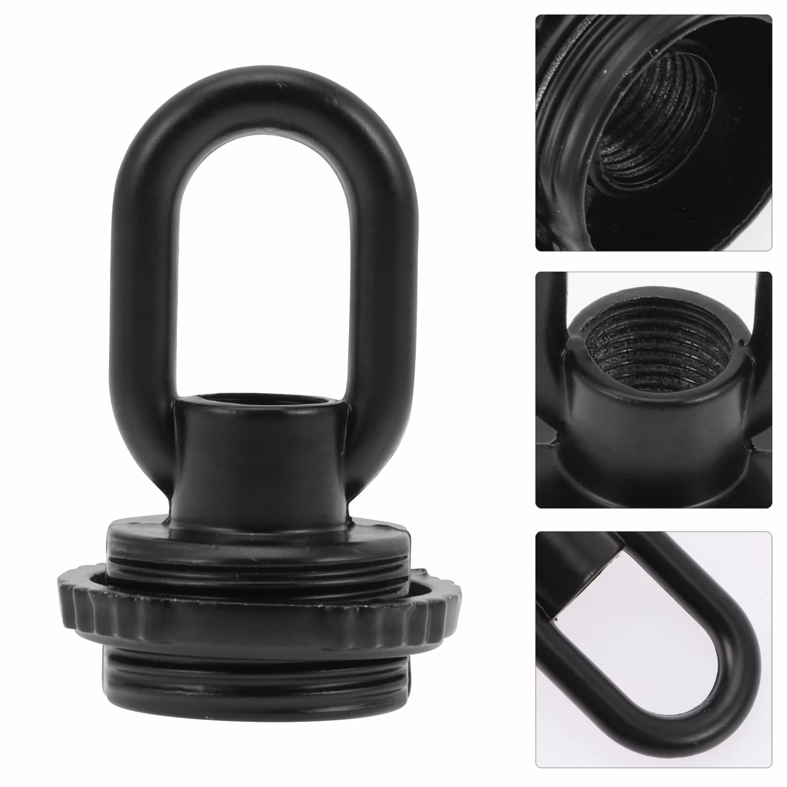 

4Pcs Vintage Loop Holder Ceiling Hook Heavy Duty Pendant Lamp Base Support for Lighting Fixture 25kg Weight Capacity