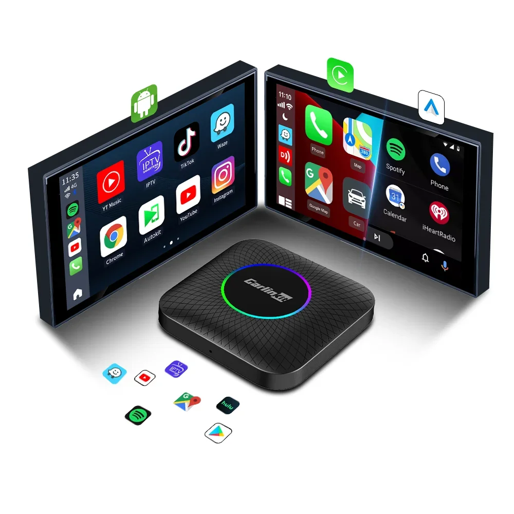 

Carlinkit Tbox Intelligent Multimedia Box Android Carplay Wireless Carplay Android 8+128GB Android Ambient Led Ai Box