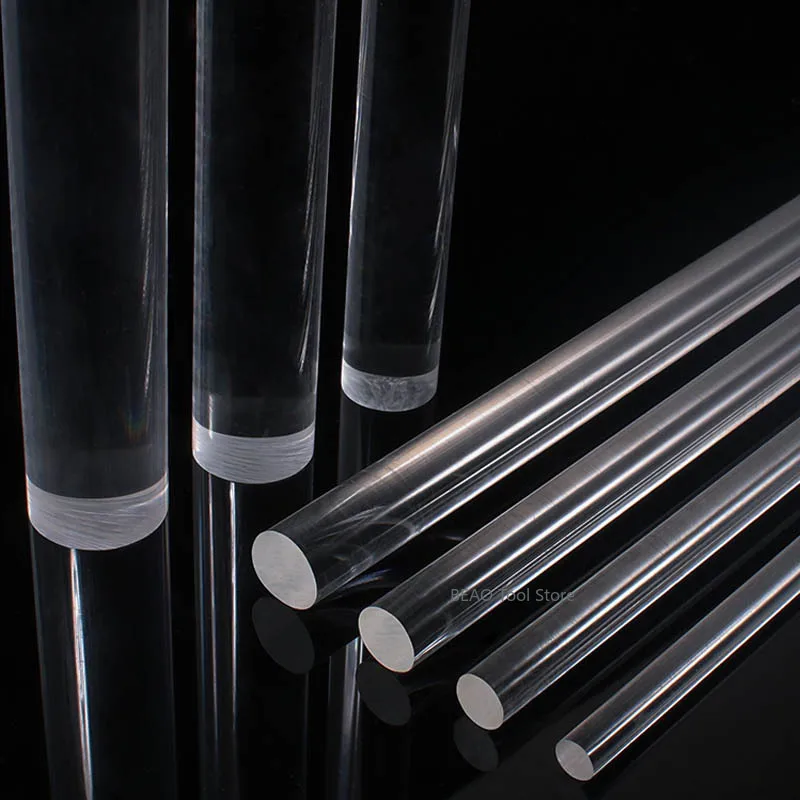 Transparent acrylic solid round rod organic glass Rod crystal pillar