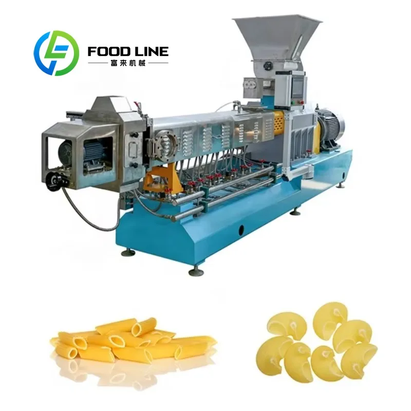 Automatic Macaroni Making Extruder Machine Industrial Pasta Manufacturing Plant Production Line Customized