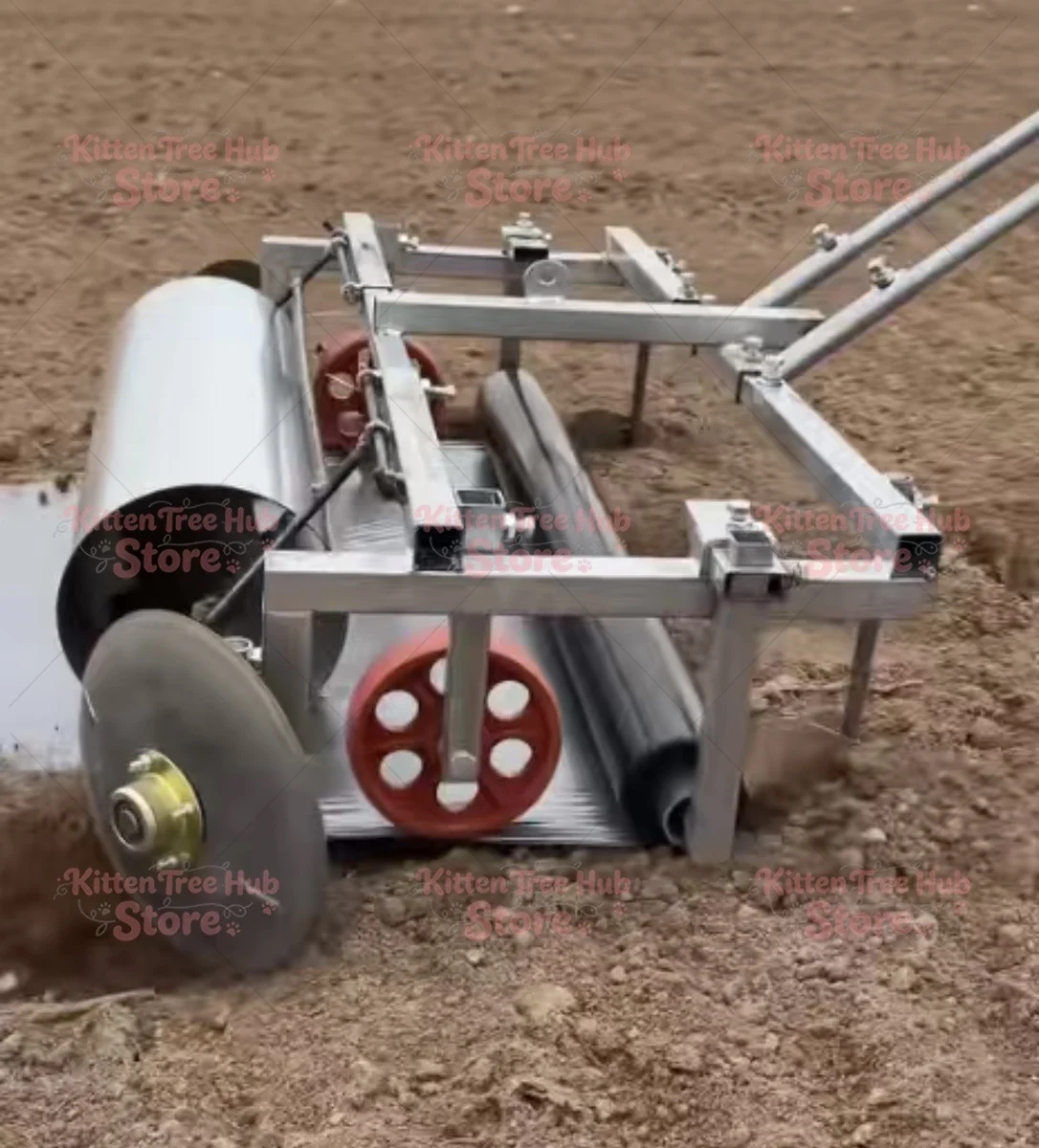 Hand-Pulled Mulching Machine with Micro-Plowing