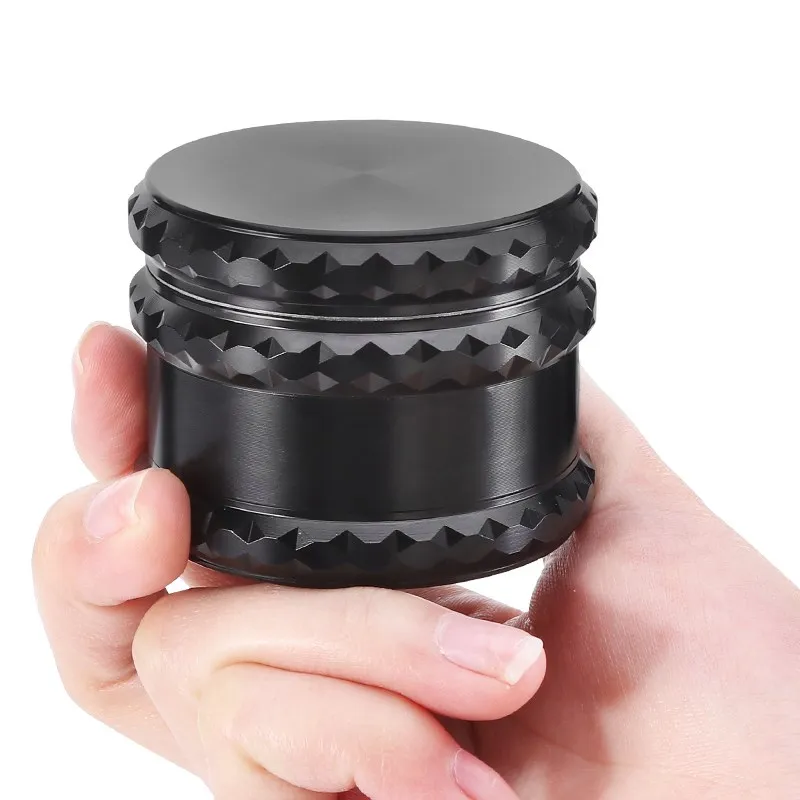 1PC Manual Black Herb Spice Grinder 4-Layer 60MM Grinders for Smoking Tools  Pipas Fumar