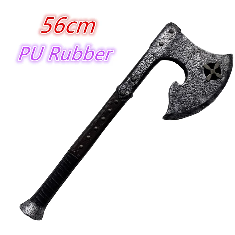 

1:1 Cosplay Tool Axe Crusader Battle Axe Tomahawk Scare Props Stage Performance Role Prop Axe Halloween Safety PU toy sword