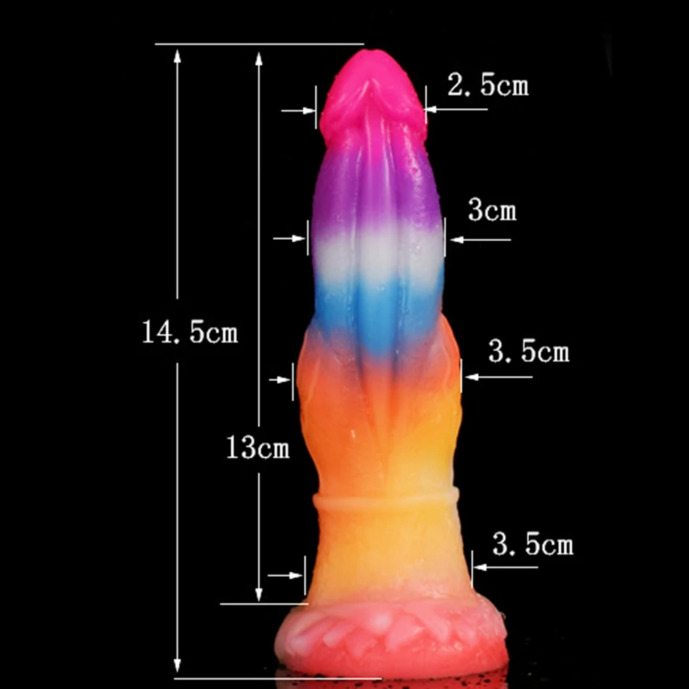 FAAK Remote Control Vibrator Luminous Dragon Dildo Sucker Tiny Vibrating Penis For Beginners Butt Plug Silicone Colorful Sex Toy