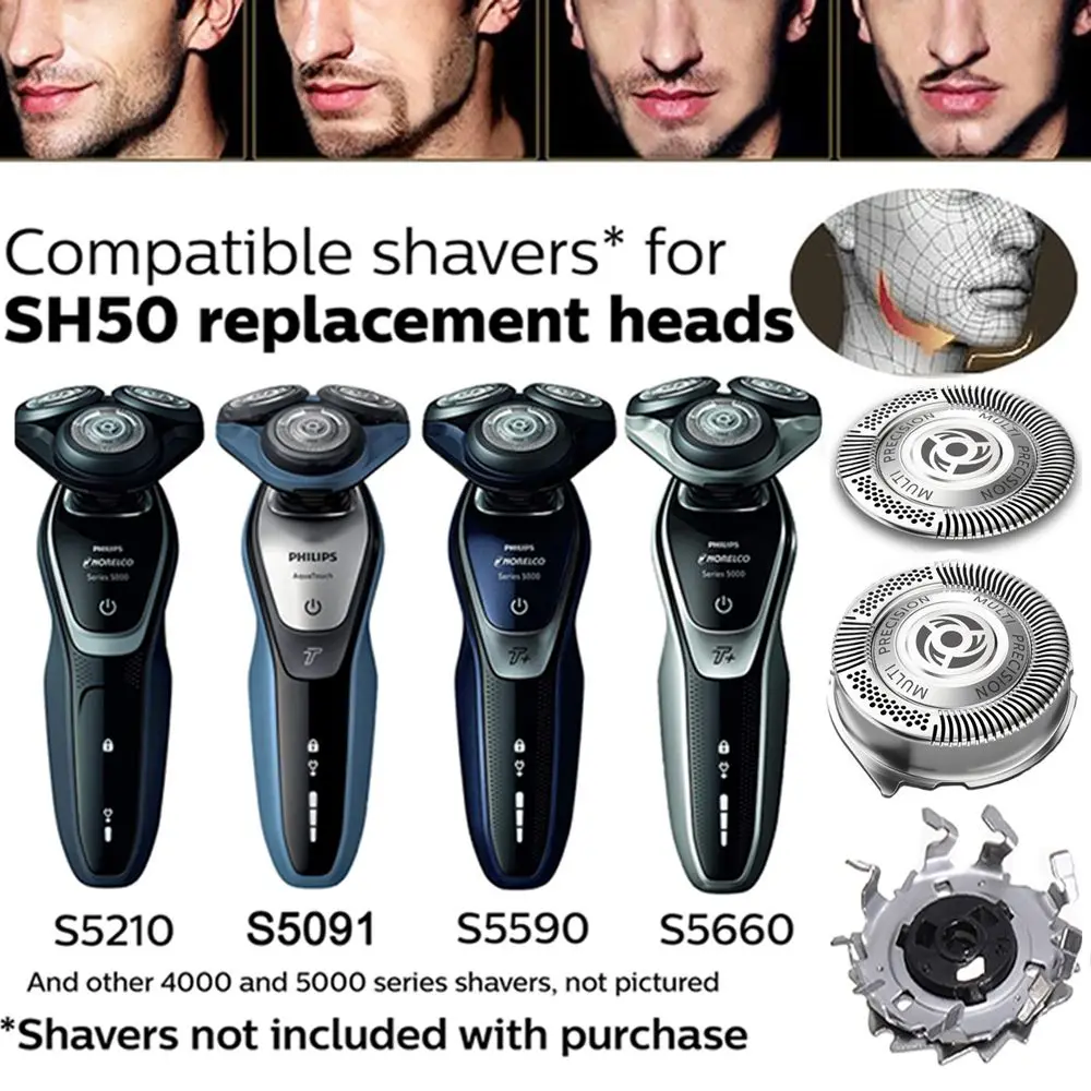 Alternate Durable Electric Washable Blade Head Shaver Cutter Shaving Head Replacement Razor