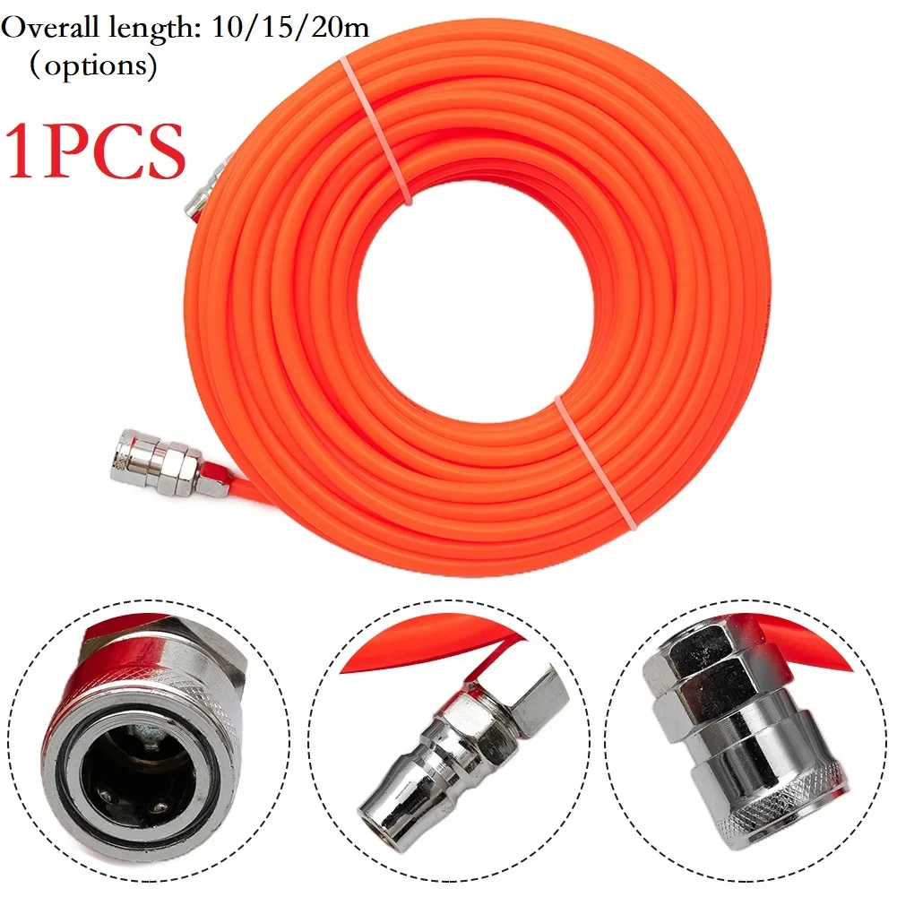 Pneumatic Pipe Air Tube Compressor Hose With Connector Straight Tube High Pressure Flexible PE Pipe Air Pipe Hose 10 15 20 Meter