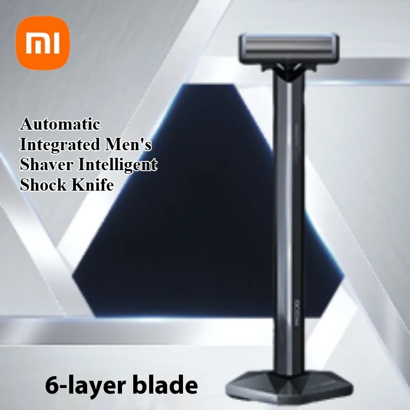 Автоматическая интегрированная мужская бритва Xiaomi, интеллектуальный шоковый нож, индуктивный бритвенный IPX7, водонепроницаемая, безопасная бритва с острым лезвием