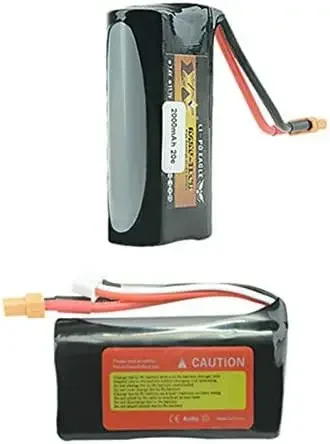 7.4V 2000mAh 20C Lipo Battery XT30 plug with USB Charger for Huina 580 550 583 582 RC Excavator RC Vehicles RC Truck