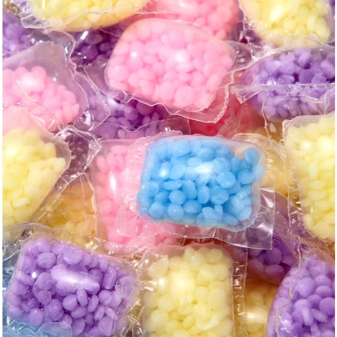 10Pcs Water-soluble Film Leaving Fragrance Beads Scent Booster in-Wash Clean Clothes Care Laundry Lavender Fragrance Beads