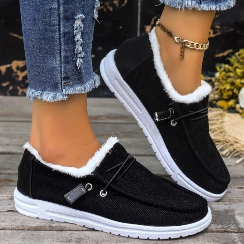 Women Boots Winter New Thick Bottom Snow Boots Female Plus Velvet Thickened Hairy Big Size Cotton Shoes Woman