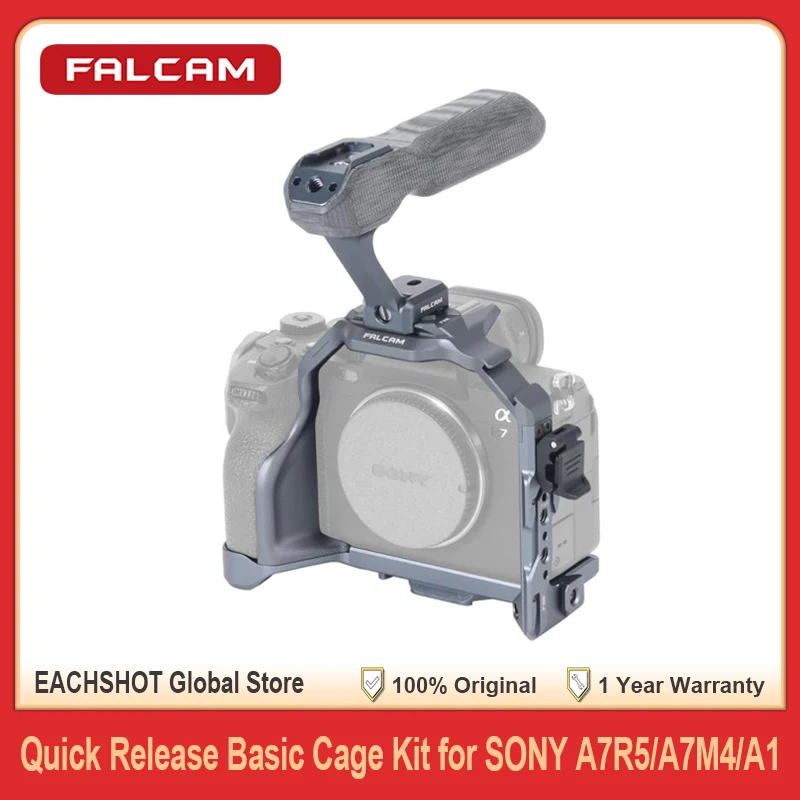 

FALCAM F22&F38&F50 Quick Release Basic Cage Kit with Portable Hand Grip for Sony A7R5 A7M4 A1 Camera