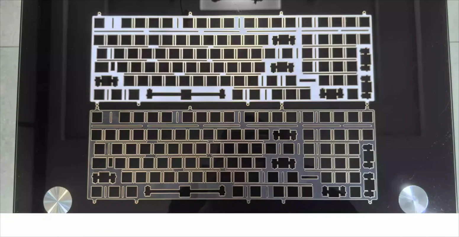 Teclado scc100 original fr4, placa de posicionamento dourada de imersão personalizada para teclados mecânicos, acessórios para jogos diy