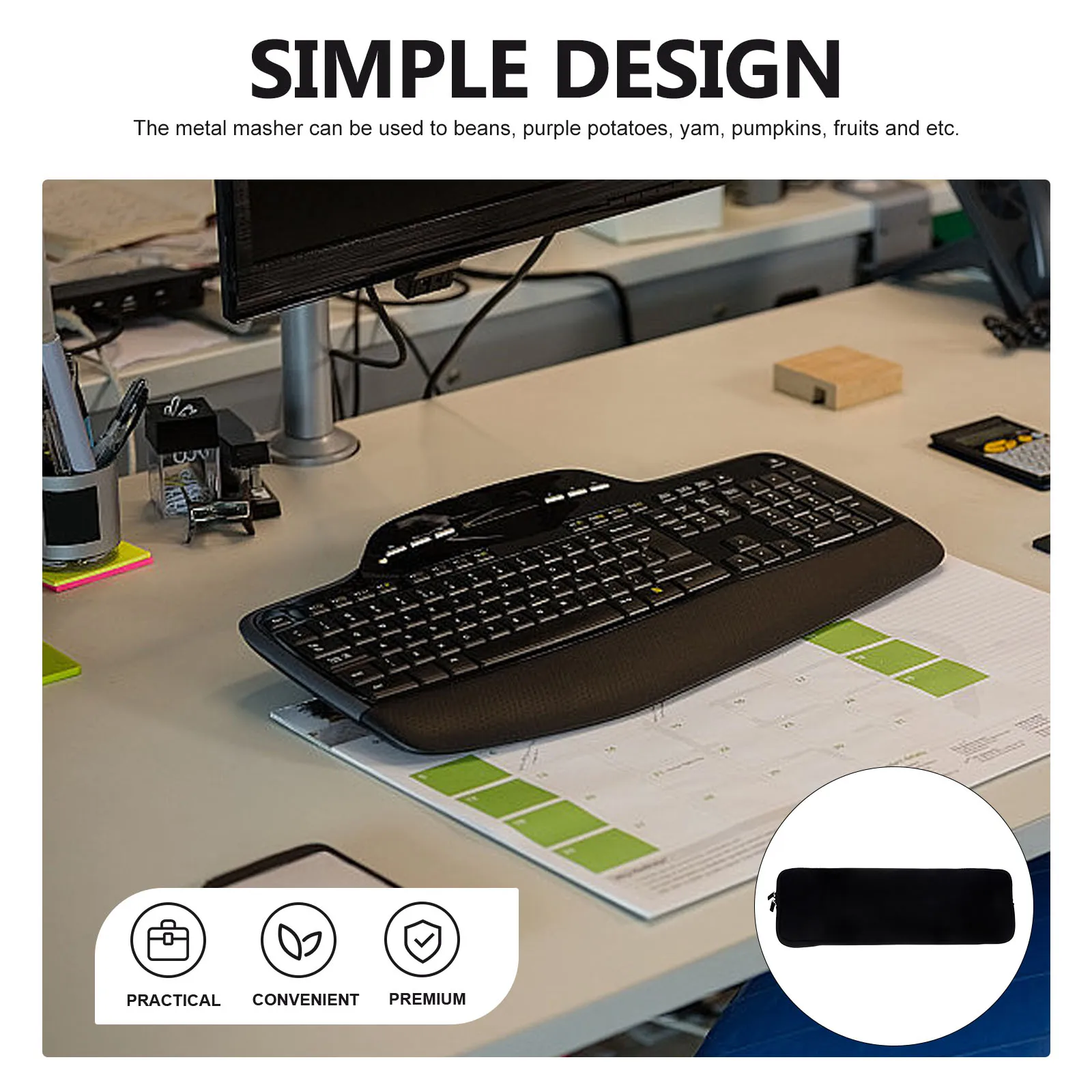 

Keyboard Carrying Case Neoprene Protective Sleeve Easy to Use for Outdoor and Travel Protection Wireless Keyboard Case