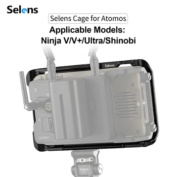 Selens monitor cage aluminum alloy photography accessories camera cage for photo studio kits Atomos Ninjav monitor cage