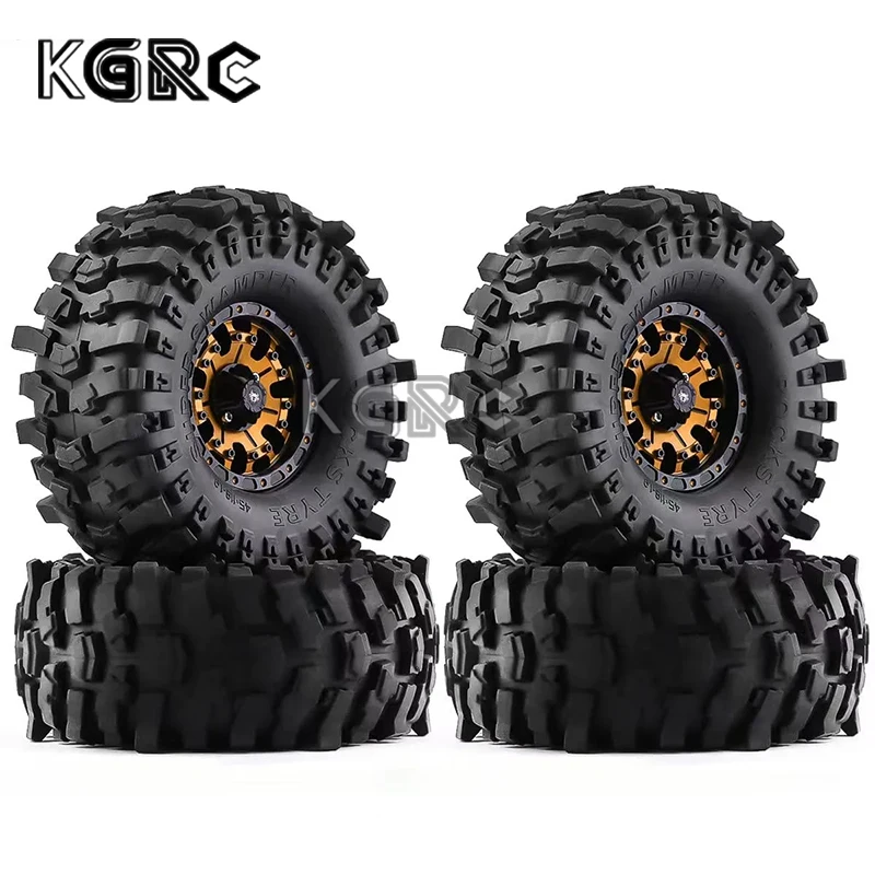 

Chanmoo 1/10 RC Crawler Car 1.9 Wheel Rims & Rubber Tires Set for Hsp Redcat WRAITH Tamiya Axial SCX10 90046 D90 HPI TRX4 R98