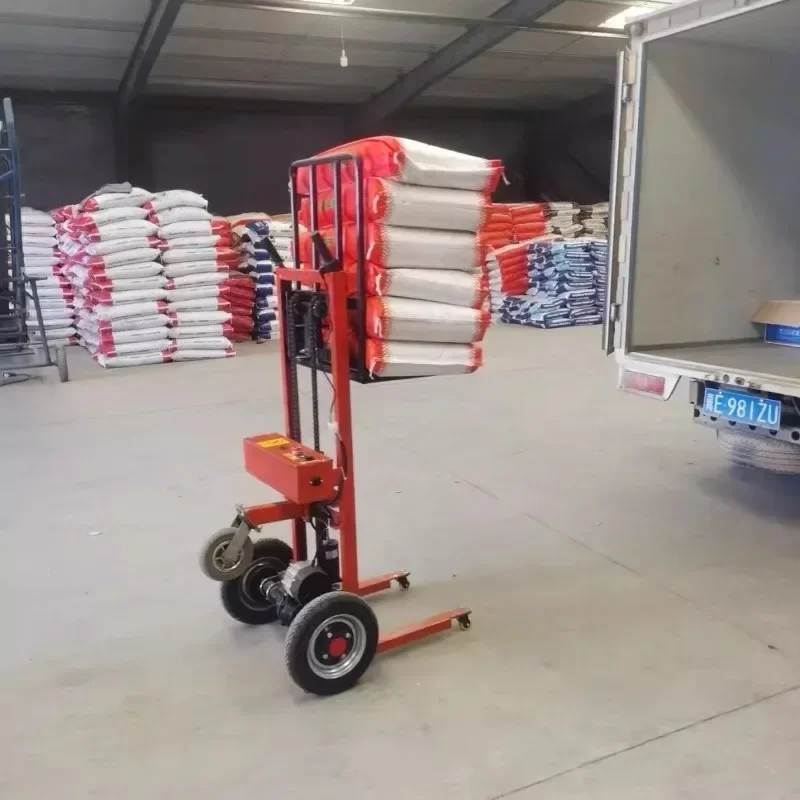All-electric slot car, liftable portable household trolley, construction site warehouse lift