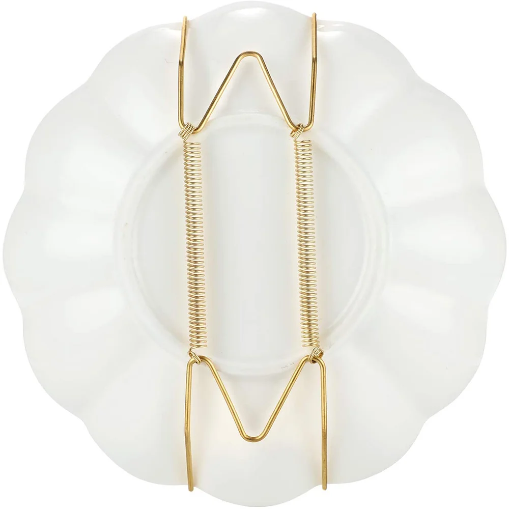 Cabides De Placa De Parede Invisível, Suportes De Fio De Latão Com Ganchos De Parede, 6 polegadas, 30 PCs