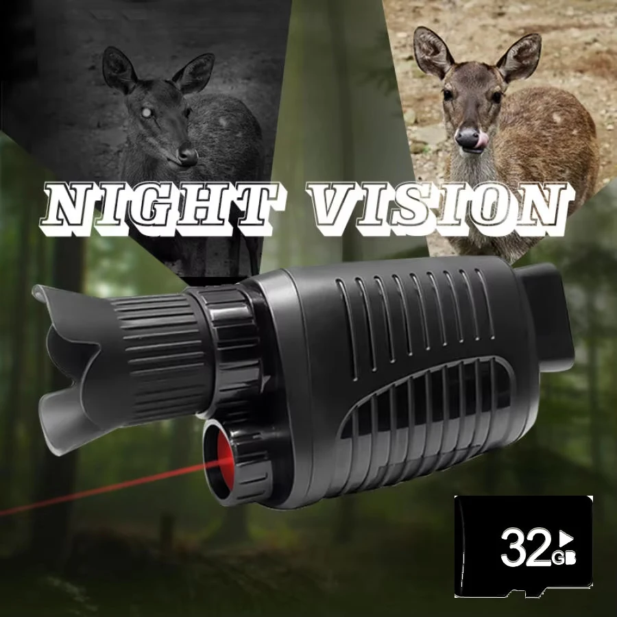 

HD Telescope Monocular Night Vision Device R7 Infrared 5X Digital Light Zoom Hunting Full Darkness for Outdoor Search Hunting