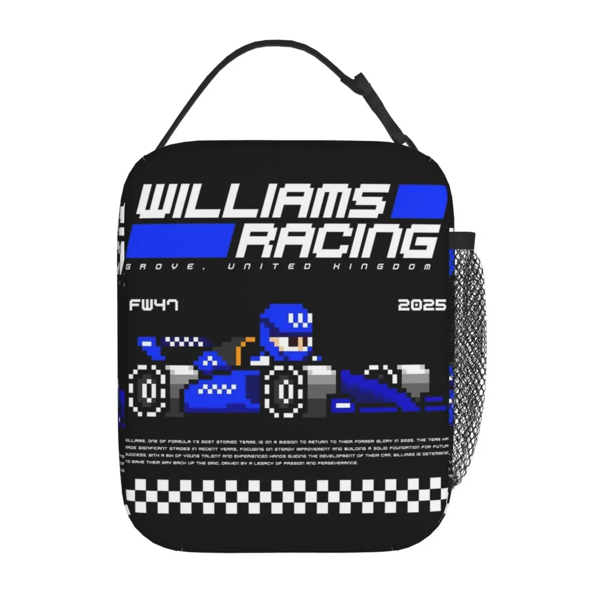 

Изолированные сумки для обеда Williams Racing Product Контейнер для обеда Новое поступление Термальный холодильник Bento Box для школы
