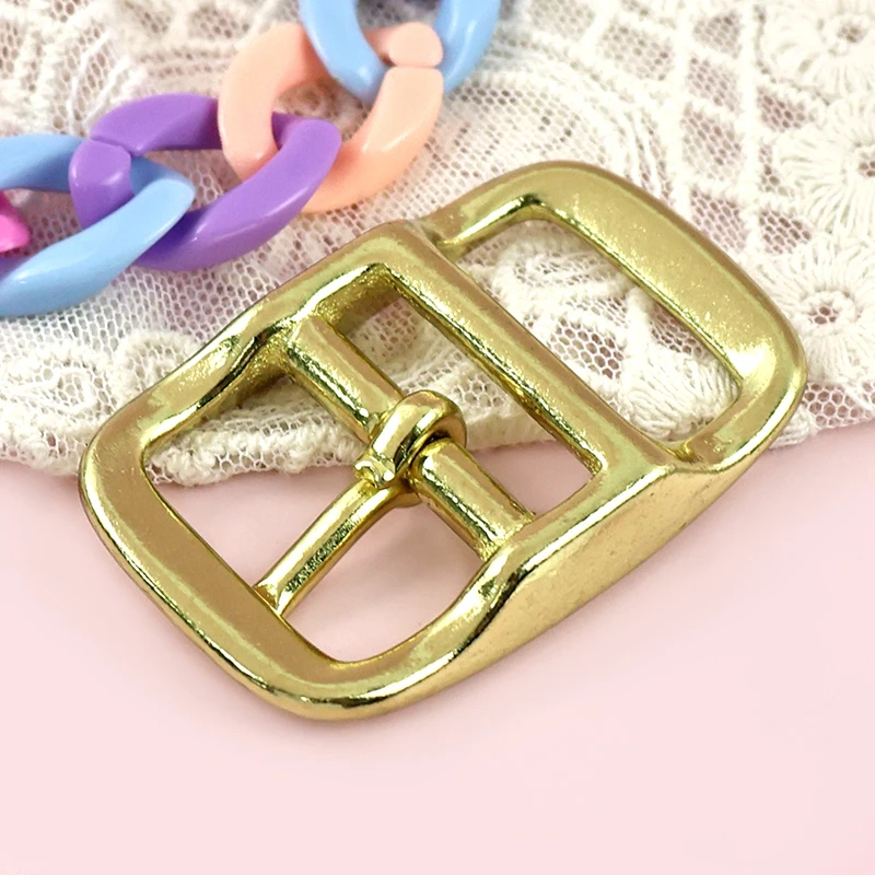 

2/5Pcs 13-26mm Pure Copper Belt Buckle Solid Brass Pin Clasp Webbing Strap Adjust Hook Waistband Decor Sliders DIY Accessories