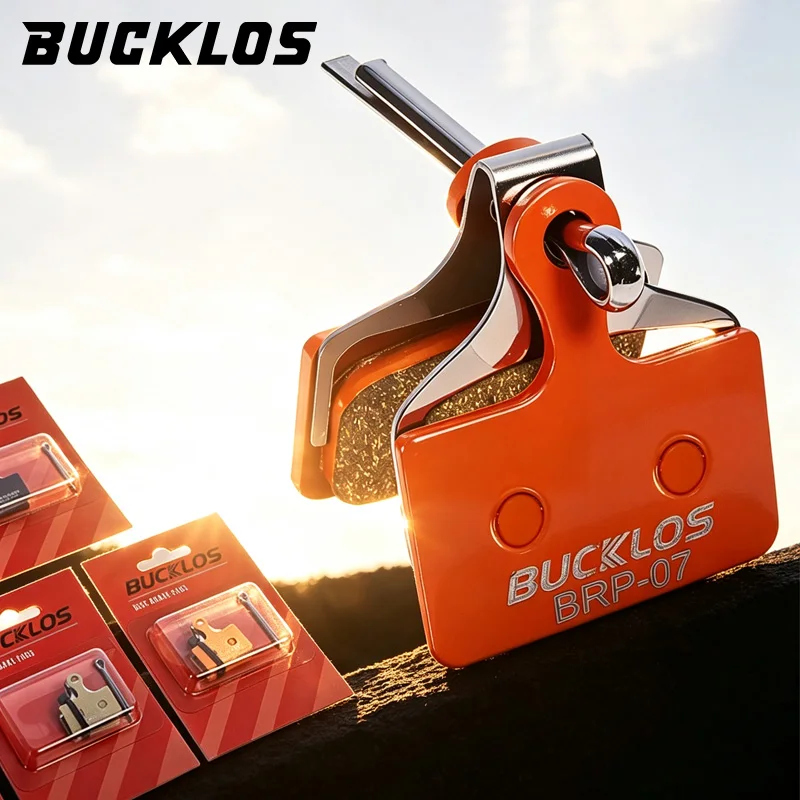 BUCKLOS Fahrrad-Bremsbeläge für SHIMANO K03S K04S K05S Fahrrad Hydraulische Scheibenbremse MTB Bremsbeläge Harz Keramik Multi-Metallisch