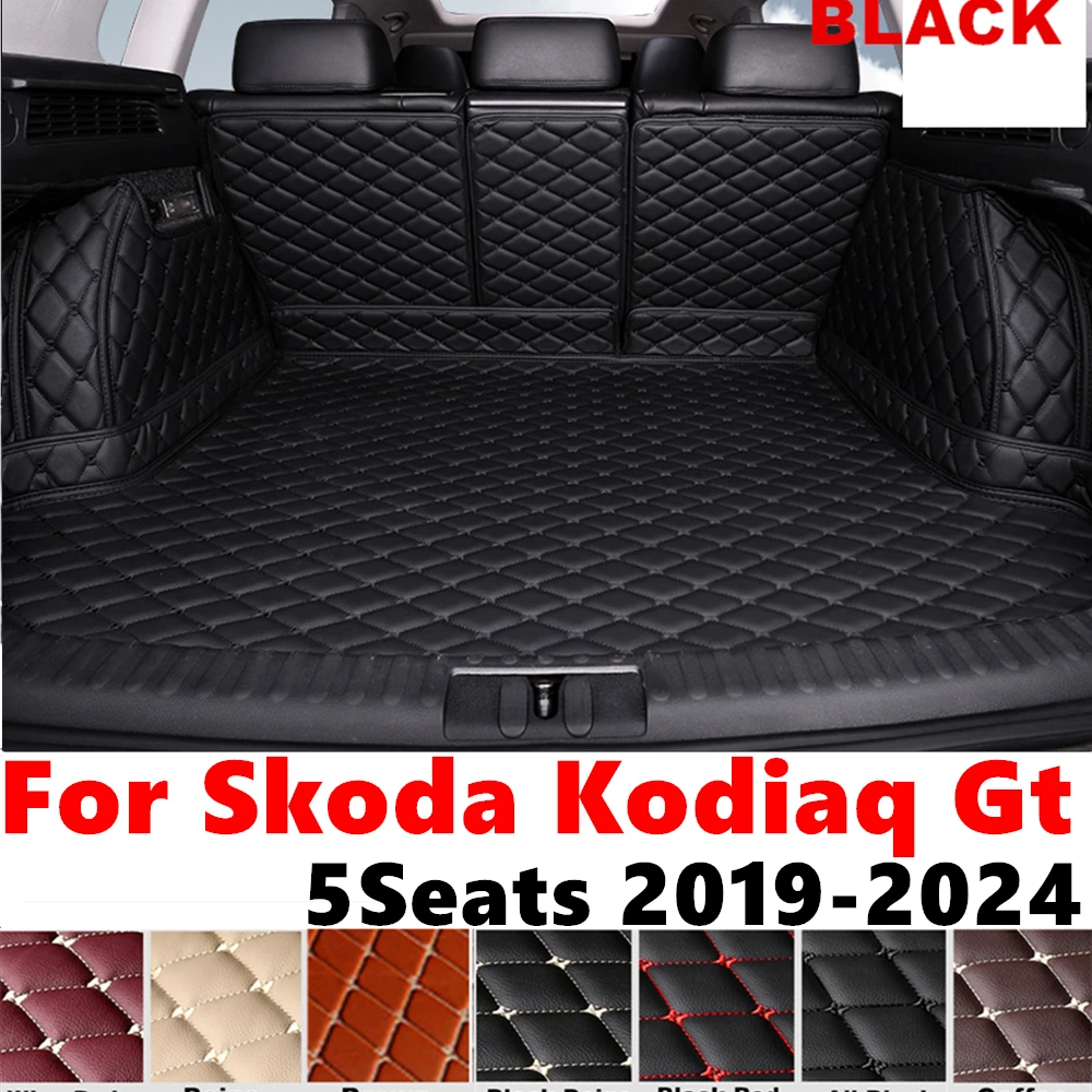 

Полный комплект XPE, коврик на задний багажник автомобиля для Skoda Kodiaq Gt 2024 2023 2022-2019, защитный чехол для багажника, коврик для багажа