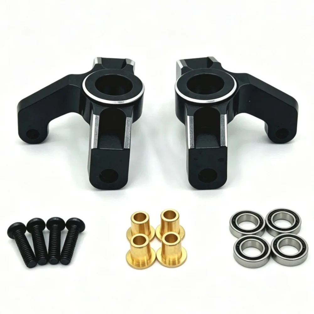 Front Steering Knuckles With Bearings Metal Upgrade Parts Compatible With JJRC C8803 WLTOYS 144001 124016 RLAARLO XDKJ-001 1/14