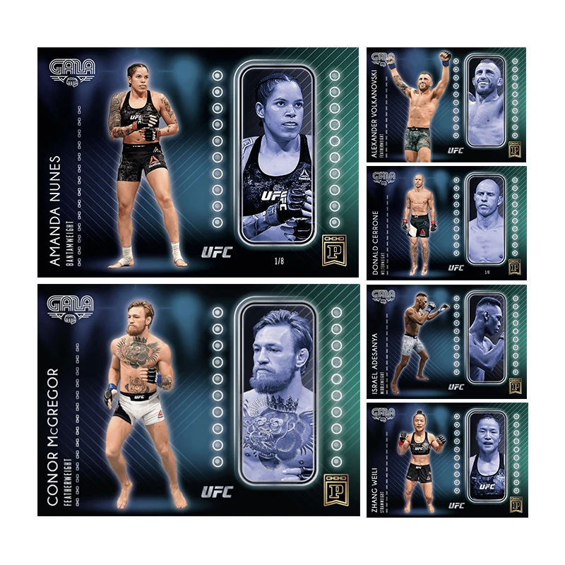 

Diy Homemade Panini UFC Series Elexander Volkanovski Amanda Nunes Conor Mcgregor Petr Yan Collection Card Toys Gift