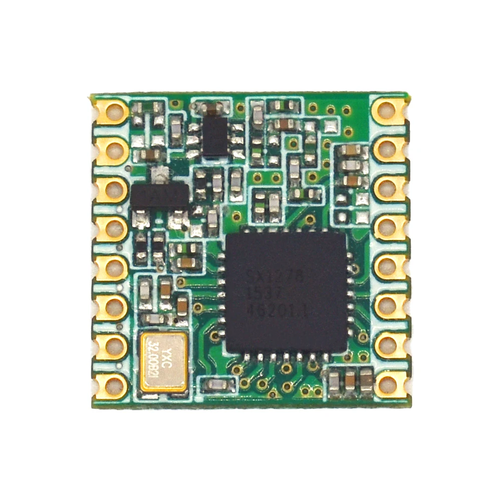 433MHz 470MHz RFM98 RFM98W |   Modul Transceiver Nirkabel Komunikasi Spektrum Penyebaran LoRa 433M 470M SX1278 16*16Mm