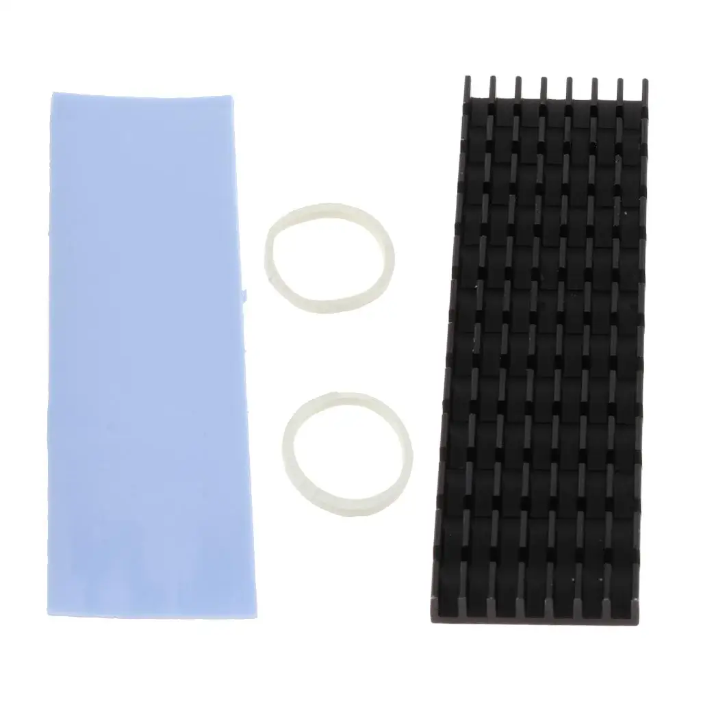 1 paket M.2 SSD 2280 Heatsinks Cooler DIY Laptop PC Memory Cooling Fin Silicone Based Thermal Pad