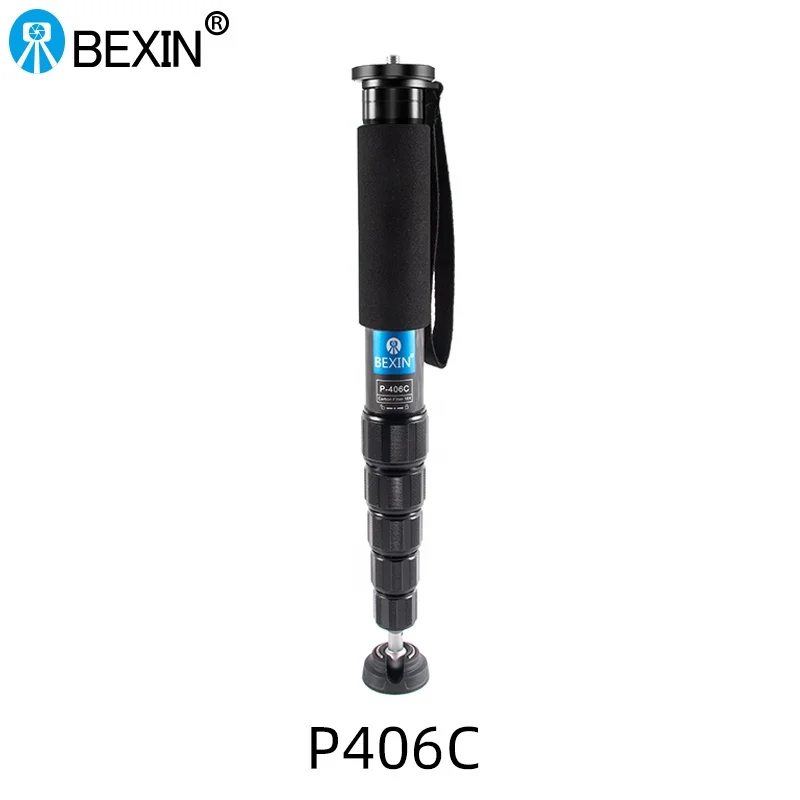 

BEXIN Carbon Fiber Video Stand Lightweight P406C Compact Professional Portable Monopod for Camera