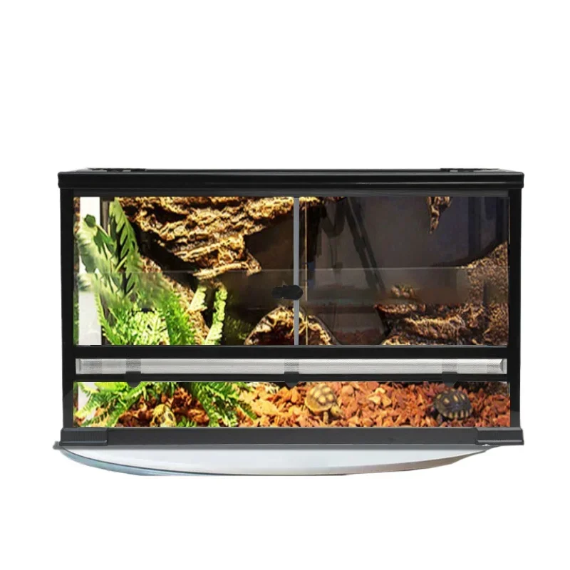 

Climbing pet feeding box, lizard, horned frog, spider, palace ecological rainforest landscaping tank, special tank for climbing