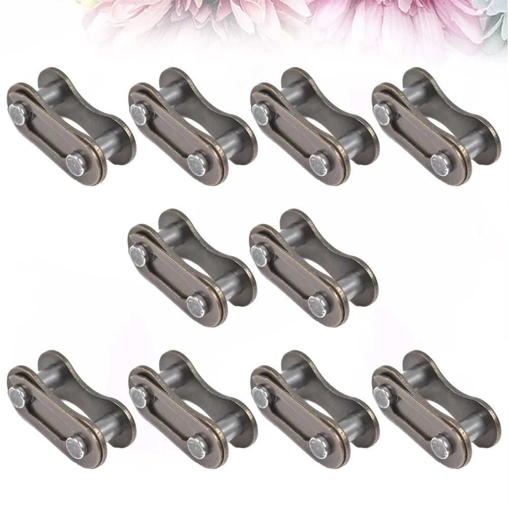 10Pc Missing Link Stainless Steel Chain Folding Single Chain for Bike Accessory