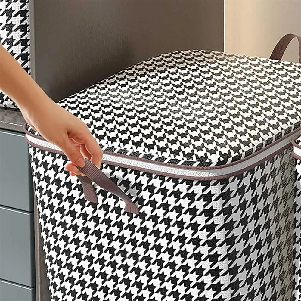 100L/140L/180L Large Storage Bag Blanket Clothes Comforter Pillow Quilt Toy Container Dustproof Organizer Non-Woven Storage Box