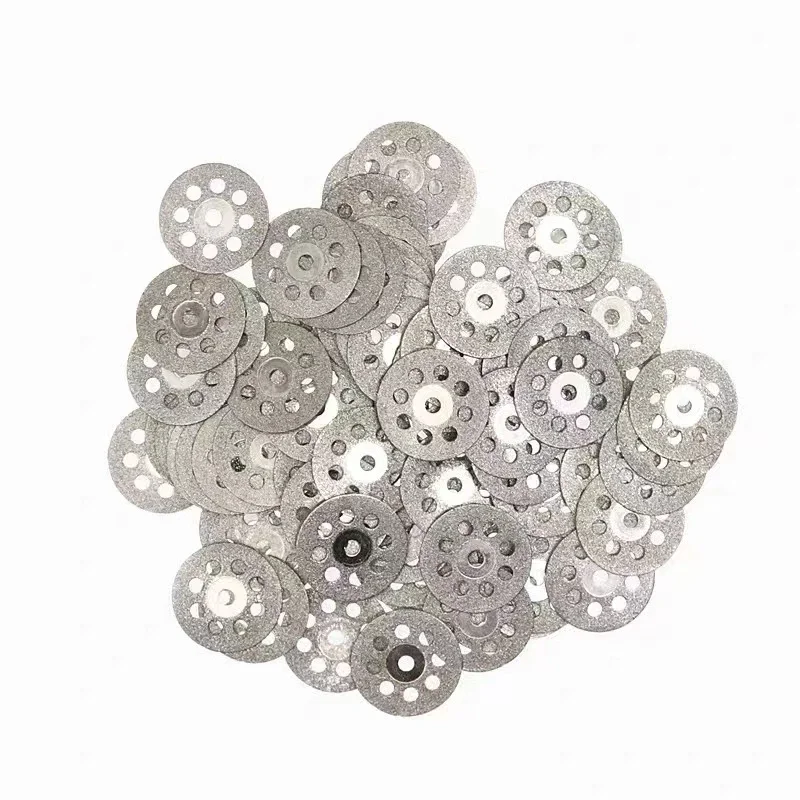 Diamond small cutting disc polishing disc emery electroplating disc new product 22mm 8 holes 10 pieces