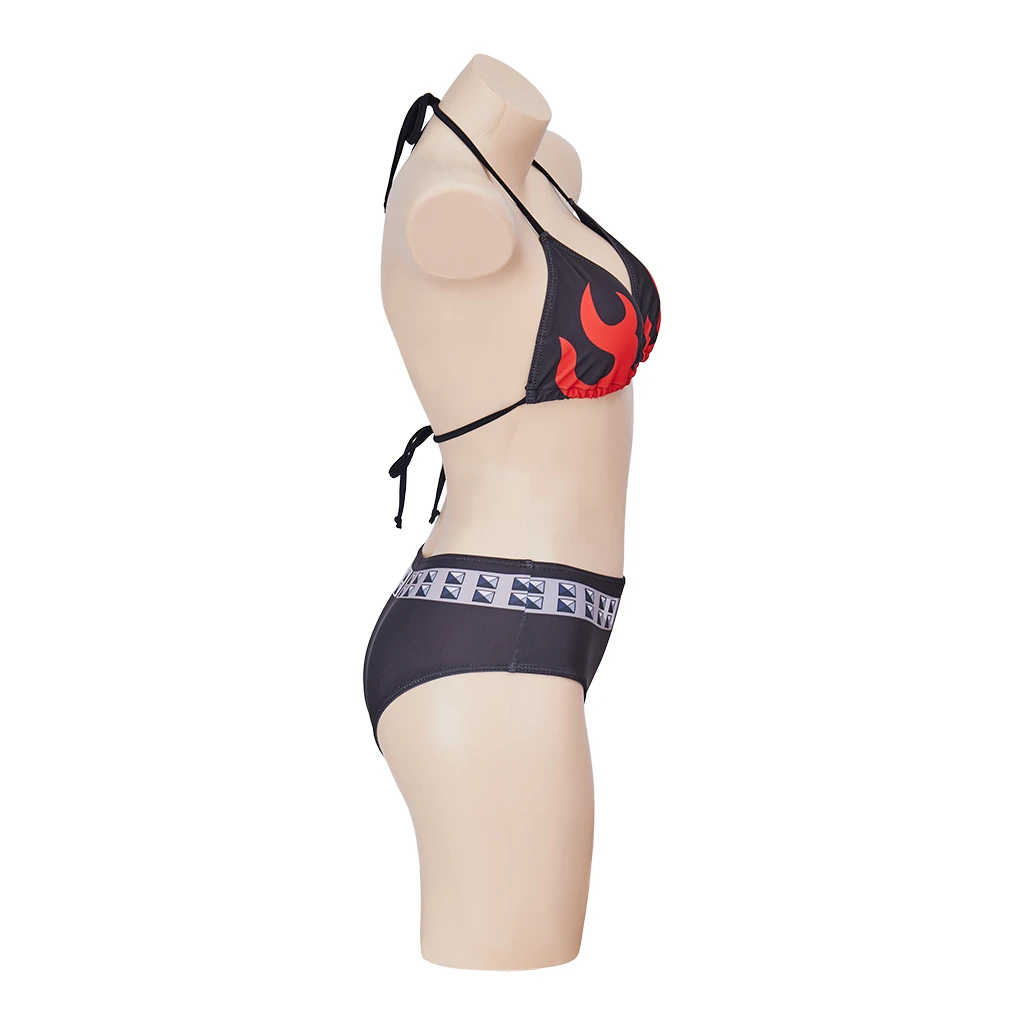 يوكو ليتنر تأثيري حلي البيكينيات مجموعة النساء الفتيات ملابس السباحة يوكو مثير الاستحمام مجموعة هالوين كرنفال الفقراء ملابس السباحة الطرف #3