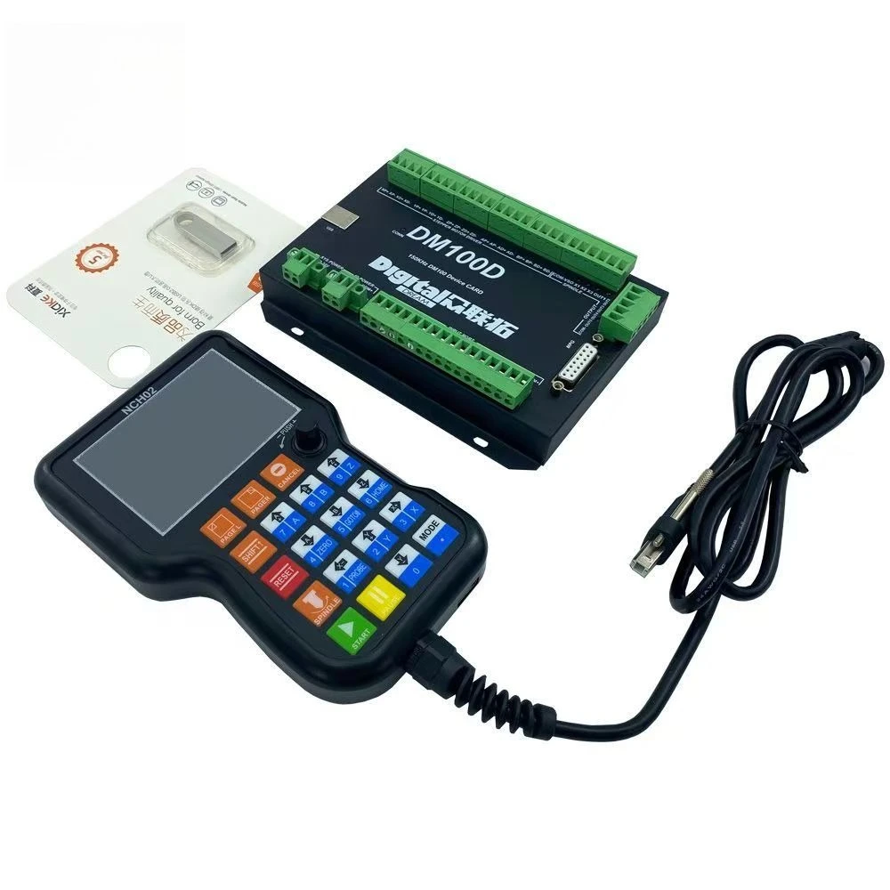 

NCH02 & DM100 CNC Motion Controllers - 3/4/5 Axis Handle Controllers for Machining & Engraving Machine Systems