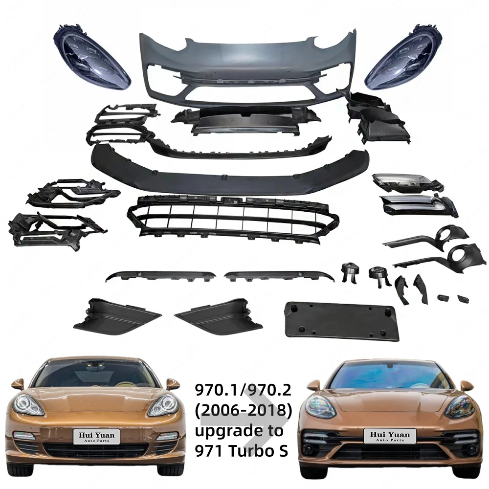 Kit de Carrocería y Parachoques al por Mayor para Porsche 970.1 970.2 2009-2016, Actualización al Modelo Turbo 971.2 2022