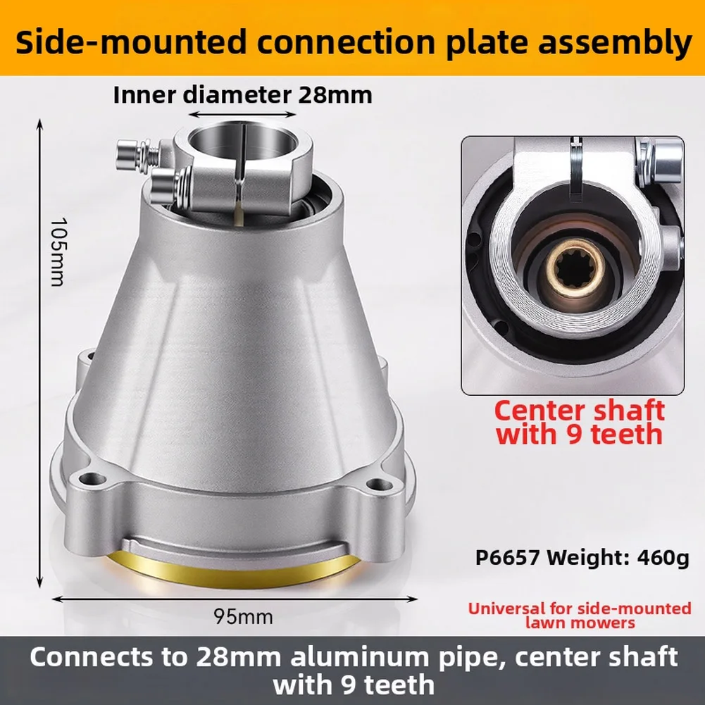 Lawn Mower Output Block 26mm 28mm 9 Teeth For 4-stroke Brush Cutter Connecting Disc Garden Power Tool Accessories